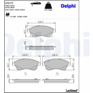 Delphi | Bremsbelagsatz, Scheibenbremse | LP2171 Delphi | Bremsbelagsatz, Scheibenbremse | LP2171