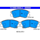 ATE | Bremsbelagsatz, Scheibenbremse | 13.0460-5940.2 ATE | Bremsbelagsatz, Scheibenbremse | 13.0460-5940.2