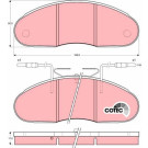 GDB1069 Bremsbelagsatz, Scheibenbremse COTEC GDB1069 Bremsbelagsatz, Scheibenbremse COTEC