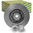 SNR KF159.57U Bremsscheibe 250x9mm, 4, voll, mit Lager