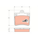 GDB1283 Bremsbelagsatz, Scheibenbremse COTEC