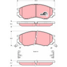 GDB1286 Bremsbelagsatz, Scheibenbremse COTEC GDB1286 Bremsbelagsatz, Scheibenbremse COTEC