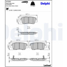 Delphi | Bremsbelagsatz, Scheibenbremse | LP2202
