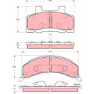 TRW | Bremsbelagsatz, Scheibenbremse | GDB4005