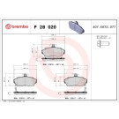 P 28 020 Bremsbelagsatz, Scheibenbremse PRIME LINE
