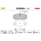 Valeo | Bremsbelagsatz, Scheibenbremse | 302806A