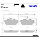 Delphi Bremsbelagsatz, Scheibenbremse LP788