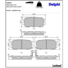 Delphi Bremsbelagsatz, Scheibenbremse LP921