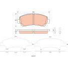GDB3521 Bremsbelagsatz, Scheibenbremse GDB3521 Bremsbelagsatz, Scheibenbremse