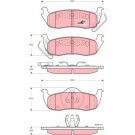 GDB4137 Bremsbelagsatz, Scheibenbremse COTEC GDB4137 Bremsbelagsatz, Scheibenbremse COTEC