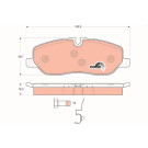 GDB1631 Bremsbelagsatz, Scheibenbremse COTEC GDB1631 Bremsbelagsatz, Scheibenbremse COTEC