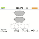 Valeo Bremsbelagsatz, Scheibenbremse ESSENTIAL 302478