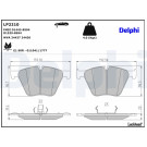Delphi | Bremsbelagsatz, Scheibenbremse | LP2210