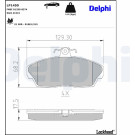 Delphi | Bremsbelagsatz, Scheibenbremse | LP1450