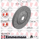 Zimmermann 2 x ZIMMERMANN Bremsscheibe Formula Z 100.3382.70