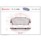 Brembo | Bremsbelagsatz, Scheibenbremse | P 11 019