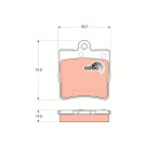 GDB1545 Bremsbelagsatz, Scheibenbremse COTEC