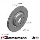 Zimmermann | Bremsscheibe | 150.2916.20