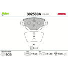Valeo | Bremsbelagsatz, Scheibenbremse | 302580A