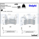 LP2151 Bremsbelagsatz, Scheibenbremse