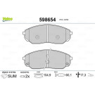 Valeo | Bremsbelagsatz, Scheibenbremse | 598654
