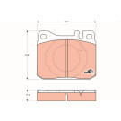 GDB264 Bremsbelagsatz, Scheibenbremse COTEC GDB264 Bremsbelagsatz, Scheibenbremse COTEC
