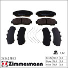 Zimmermann Bremsbelagsatz, Scheibenbremse 24342.180.2