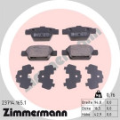 Zimmermann | Bremsbelagsatz, Scheibenbremse | 23714.165.1