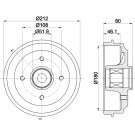Hella | Bremstrommel | 8DT 355 302-811
