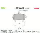 Valeo | Bremsbelagsatz, Scheibenbremse | 301662A