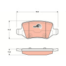 GDB1481 Bremsbelagsatz, Scheibenbremse COTEC GDB1481 Bremsbelagsatz, Scheibenbremse COTEC