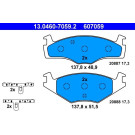 13.0460-7059.2 Bremsbelagsatz, Scheibenbremse