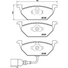Hella | Bremsbelagsatz, Scheibenbremse | 8DB 355 008-551