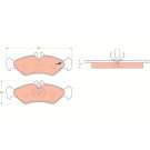 GDB1262 Bremsbelagsatz, Scheibenbremse COTEC