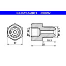 ATE | Adapter, Bremsleitung | 03.3511-5200.1