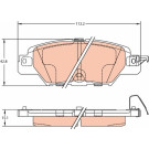 GDB2163 Bremsbelagsatz, Scheibenbremse GDB2163 Bremsbelagsatz, Scheibenbremse