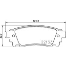 Brembo | Bremsbelagsatz, Scheibenbremse | P 83 166