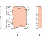 GDB3475 Bremsbelagsatz, Scheibenbremse GDB3475 Bremsbelagsatz, Scheibenbremse