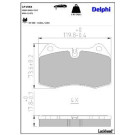 Delphi Bremsbelagsatz, Scheibenbremse LP1584