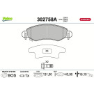 Valeo | Bremsbelagsatz, Scheibenbremse | 302758A Valeo | Bremsbelagsatz, Scheibenbremse | 302758A