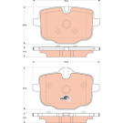 GDB1869 Bremsbelagsatz, Scheibenbremse COTEC GDB1869 Bremsbelagsatz, Scheibenbremse COTEC