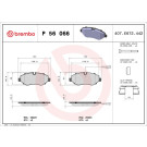 Brembo | Bremsbelagsatz, Scheibenbremse | P 56 066