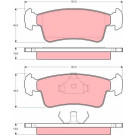 GDB867 Bremsbelagsatz, Scheibenbremse GDB867 Bremsbelagsatz, Scheibenbremse