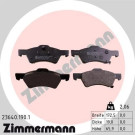 Zimmermann | Bremsbelagsatz, Scheibenbremse | 23640.190.1