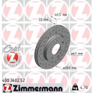 400.3602.52 Bremsscheibe SPORT Z
