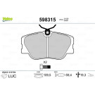 598315 Bremsbelagsatz, Scheibenbremse