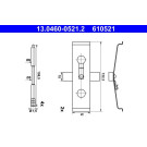 13.0460-0521.2 Zubehörsatz, Scheibenbremsbelag 13.0460-0521.2 Zubehörsatz, Scheibenbremsbelag