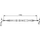 BOSCH | Seilzug, Feststellbremse | 1 987 482 550