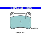 Bremsbelagsatz, Scheibenbremse ATE Ceramic 13.0470-4994.2