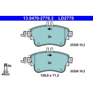 Bremsbelagsatz, Scheibenbremse ATE Ceramic 13.0470-2778.2